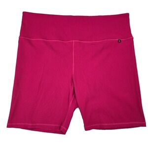 Athleta X Alicia Keys Raspberry Elation‎ Rib Shorts Women's Size 3X Bike Shorts